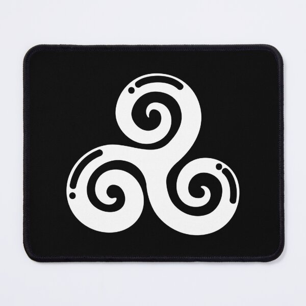 Item preview, black and white triskel designed and sold by grafikestelle.