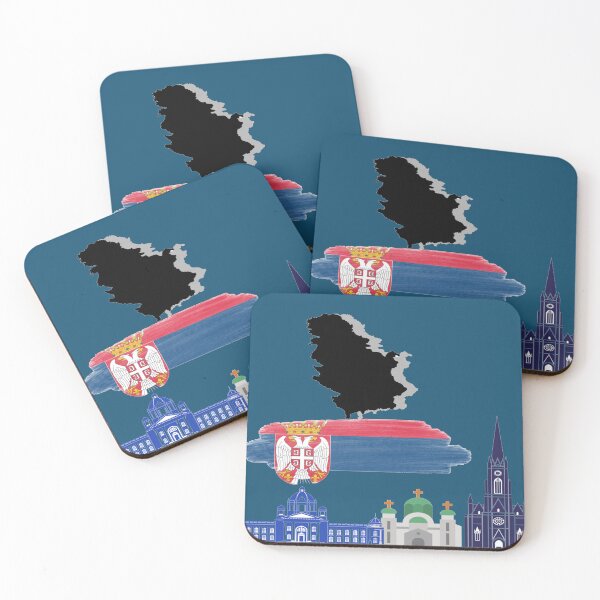 Item preview, World flag Serbia flag designed and sold by FunZoo.