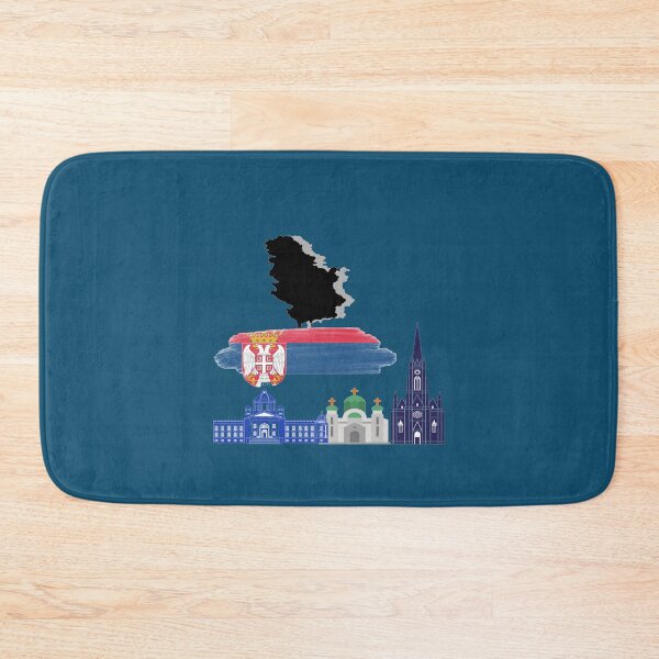 Item preview, World flag Serbia flag designed and sold by FunZoo.