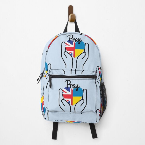 Item preview, Pray For Ukraine, Pray For Peace, UK Supports Ukraine, UK Stands With Ukraine, Heart With Combined Flags designed and sold by Coralgb.