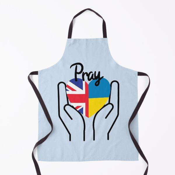 Item preview, Pray For Ukraine, Pray For Peace, UK Supports Ukraine, UK Stands With Ukraine, Heart With Combined Flags designed and sold by Coralgb.