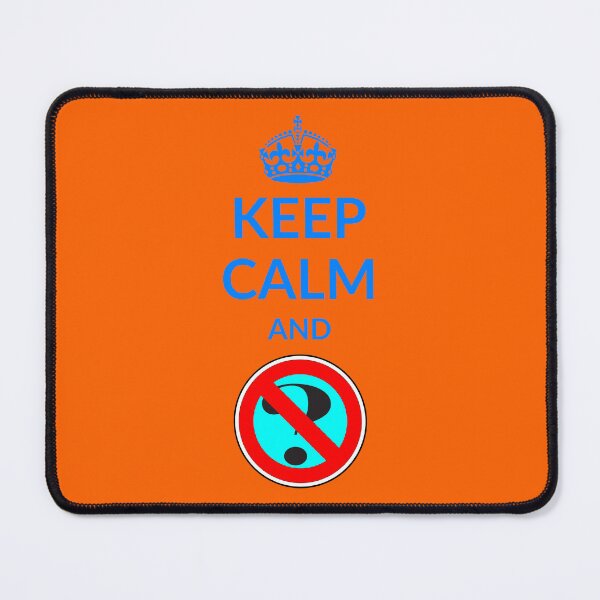 Item preview, Keep Calm And No Questions T shirt - No Questions T shirt - Mens Womens T shirt - Blue Typo designed and sold by Apikoedesign.