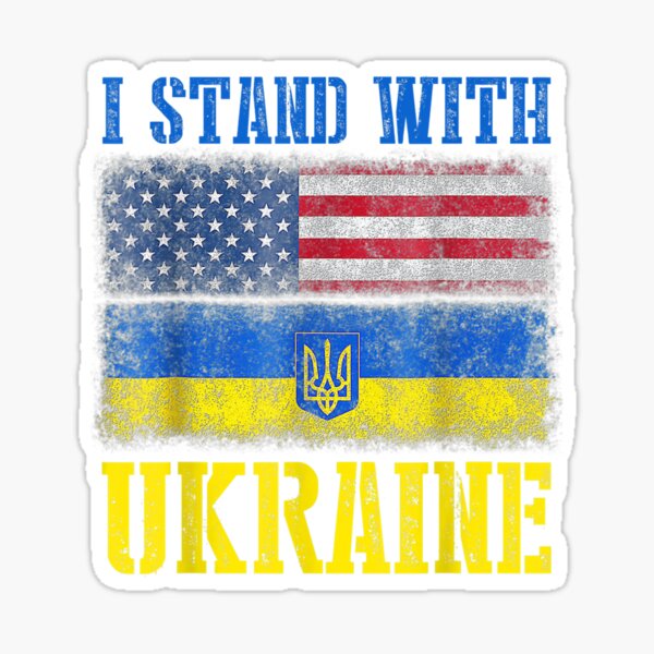 2 Ukraine Oval Stickers Ukrainian Tryzub Flag Decal Bumper Car Bike