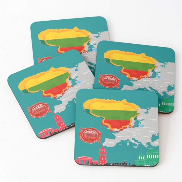 Item preview, Lithuania Flag designed and sold by FunZoo.