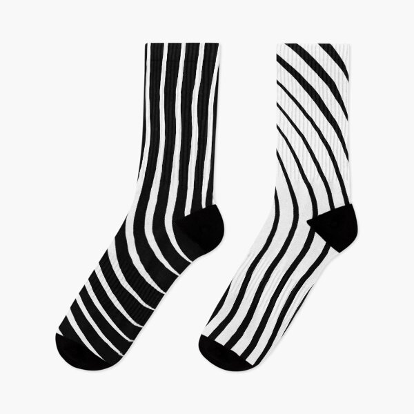 Item preview, Half Black, Half White Abstract Psychedelic Arcs designed and sold by D-Spot Shop.
