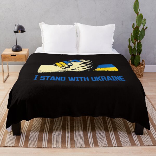 Item preview, I Stand With Ukraine, USA Supports Ukraine Blue And Yellow designed and sold by َART LOVERS ★★★★★.