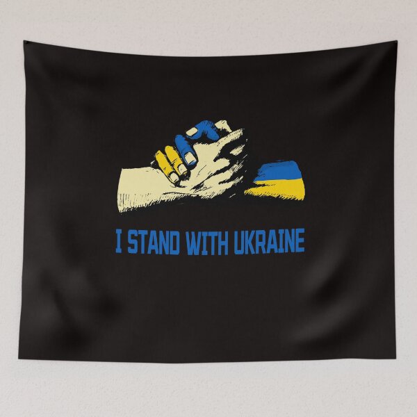 Item preview, I Stand With Ukraine, USA Supports Ukraine Blue And Yellow  designed and sold by َART LOVERS ★★★★★.