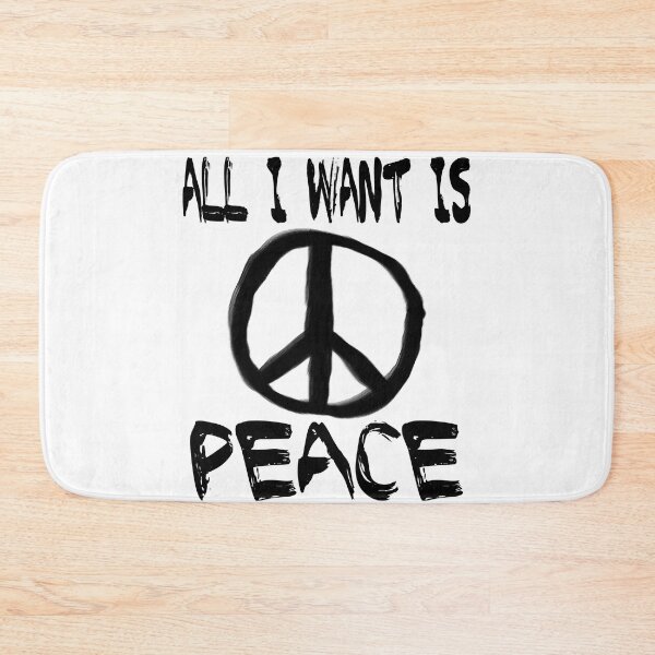 Item preview, Peace - All I Want Is Peace - Anti War Design - Black designed and sold by TeesForTheWorld.