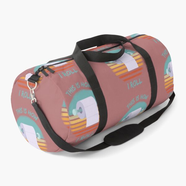 Item preview, This Is How I Roll Toilet Paper Pun Grunge Retro Sunset In Purple designed and sold by LuckyKermit.