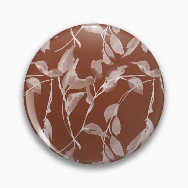 Artikelvorschau, Watercolor Leaves in Dark Terracotta entworfen und verkauft von meggydesigns.