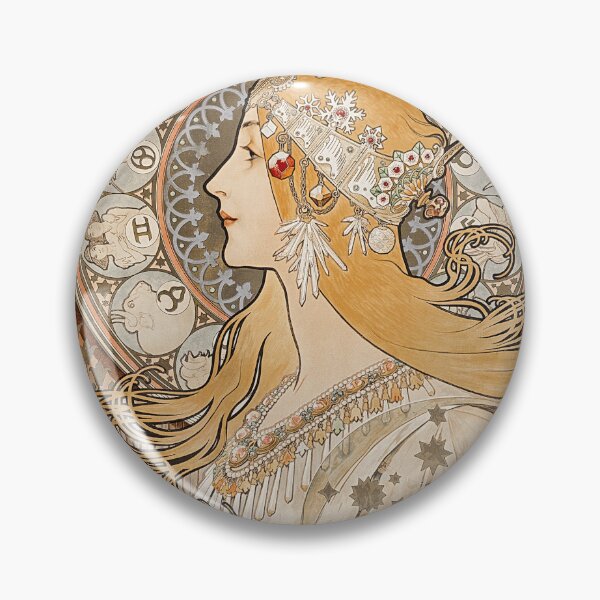 Item preview, Zodiaque or La Plume by Alphonse Mucha designed and sold by see-the-fox.