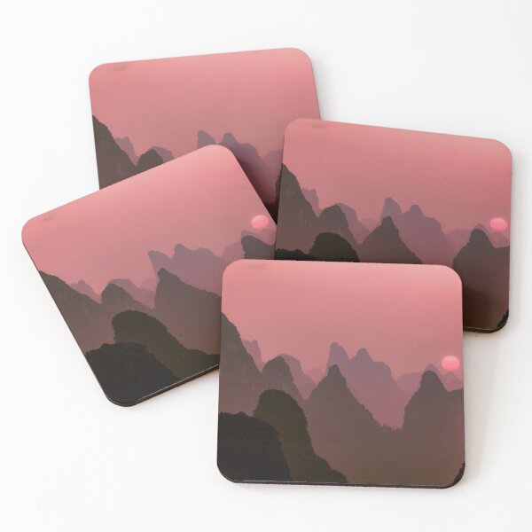 Item preview, Mountain Range Panoramic Landscape Art Board Print designed and sold by Nils Petter Stein.