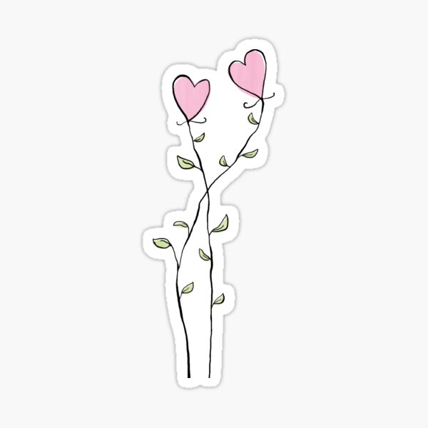 Herzrosen für Verliebte Sticker