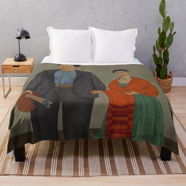 Item preview, Mexican couple portrait Vintage Frida Kahlo painting art designed and sold by Vintage Designs +.
