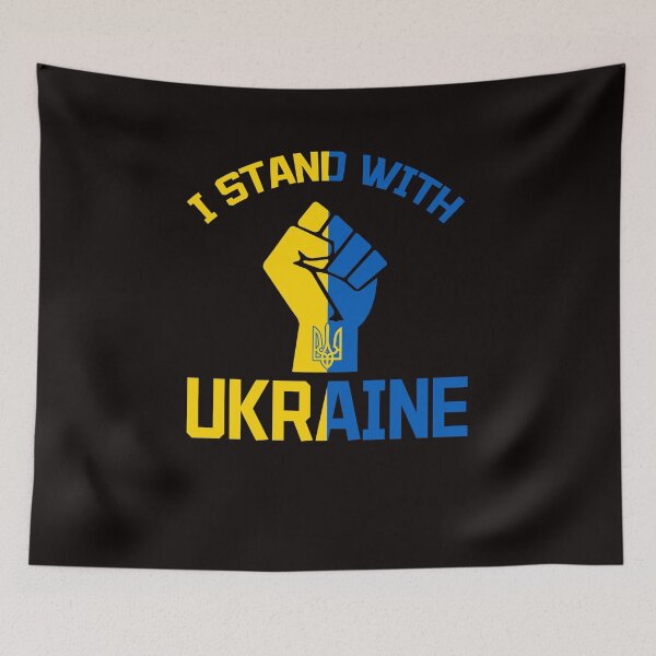 Item preview, I Stand With Ukraine, USA Supports Ukraine Blue And Yellow  designed and sold by َART LOVERS ★★★★★.