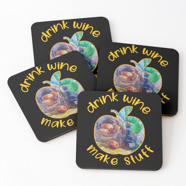 Item preview, Drink wine make stuff. designed and sold by Umiska.