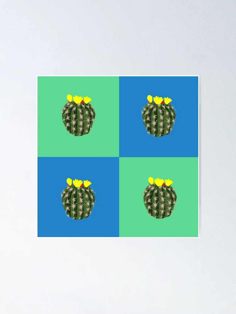 Thumbnail 1 of 3, Poster, Cactus pattern designed and sold by Rionda.