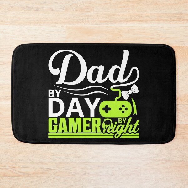 Item preview, Dad by Day, Gamer by Night. Green fluor designed and sold by SpringPetals.