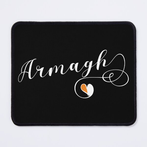 Item preview, Armagh County Colours Flag Heart, Ard Mhacha, Ireland, Irish designed and sold by Celticana.