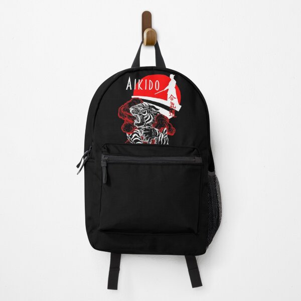 Item preview, Aikido Tiger Samurai Ueshiba Spirit Martial Arts Budo Design designed and sold by Zanshin-Art.