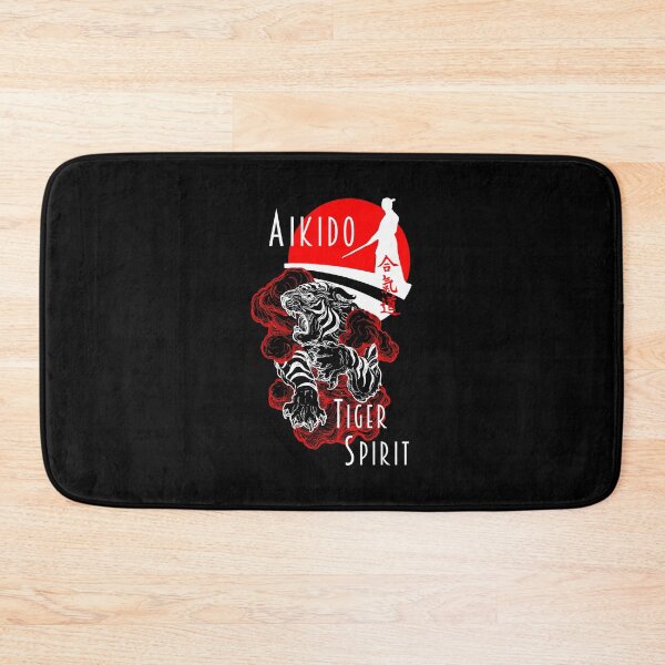 Item preview, Aikido Tiger Samurai Ueshiba Spirit Martial Arts Budo Design designed and sold by Zanshin-Art.