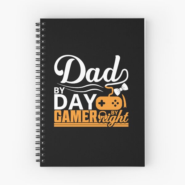 Item preview, Dad by Day, Gamer by Night. orange fluor designed and sold by SpringPetals.
