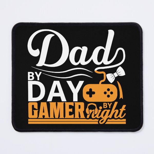 Item preview, Dad by Day, Gamer by Night. orange fluor designed and sold by SpringPetals.