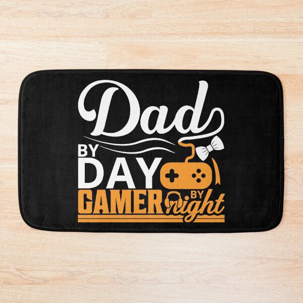 Item preview, Dad by Day, Gamer by Night. orange fluor designed and sold by SpringPetals.