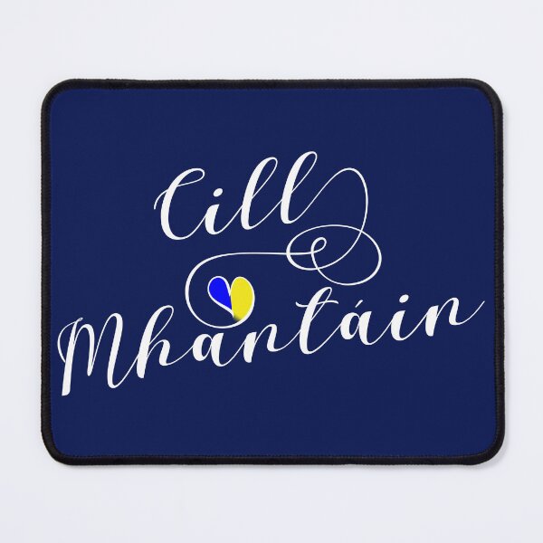 Item preview, Cill Mhantáin, Wicklow County Colours Flag Heart, Ireland, Irish designed and sold by Celticana.