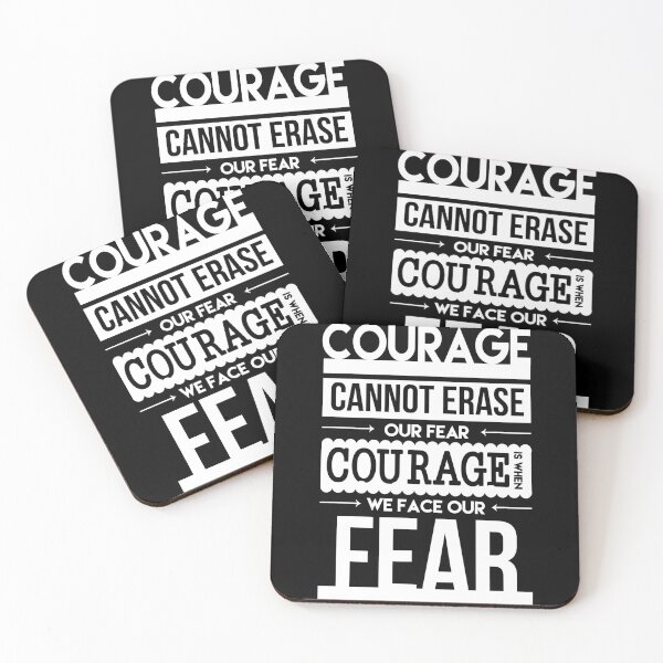 Item preview, Mens Womens Courage Is When We Face Our Fears Funny Fans designed and sold by Wilbert2315.