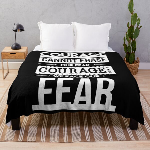 Item preview, Mens Womens Courage Is When We Face Our Fears Funny Fans designed and sold by Wilbert2315.