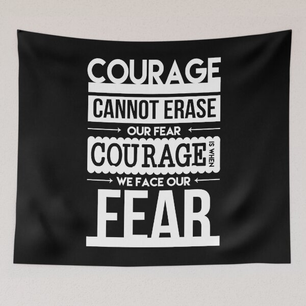 Item preview, Mens Womens Courage Is When We Face Our Fears Funny Fans designed and sold by Wilbert2315.