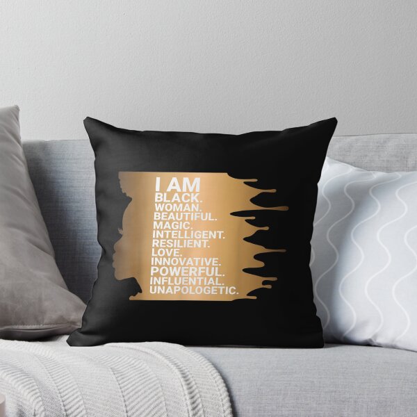 Item preview, I Am Black Woman Beautiful Magic Black Girl Positive Slogan  designed and sold by 77tara.