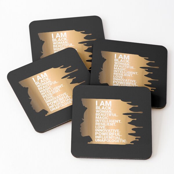 Item preview, I Am Black Woman Beautiful Magic Black Girl Positive Slogan  designed and sold by 77tara.