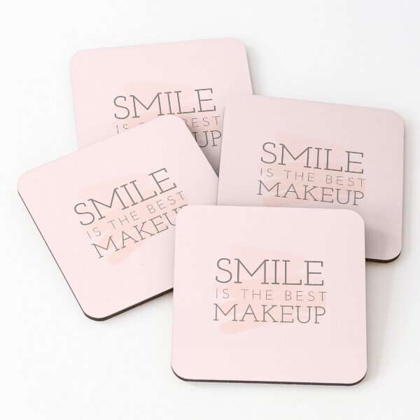 Item preview, Smile Is The Best Makeup For Men Women Girls designed and sold by JooArtPrints  ★★★★★.