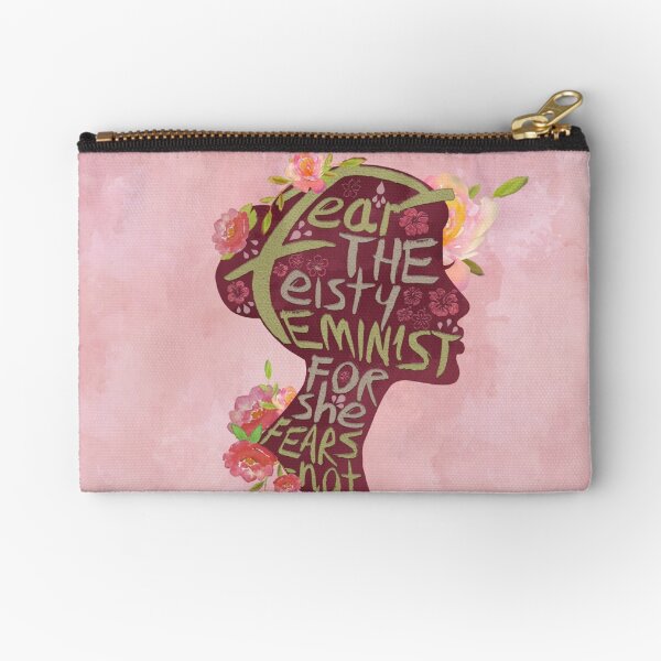 Feisty Feminist Zipper Pouch