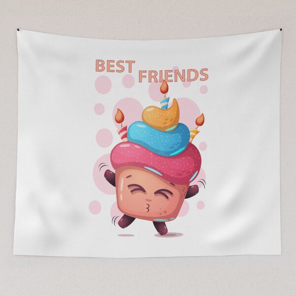 Item preview, Best Friends Cupcake Cartoon designed and sold by aventi24.