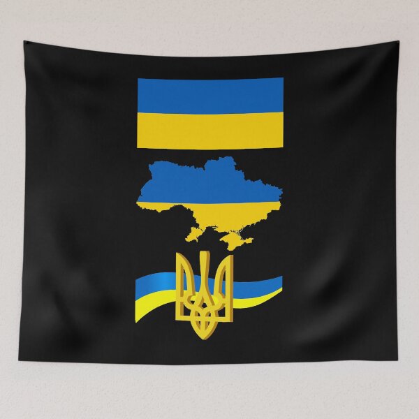 Artikelvorschau, Ukraine-Flagge Ukraine-Symbol Ukraine-Russisch entworfen und verkauft von antoniquetan.
