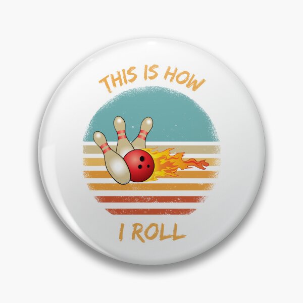 Item preview, This Is How I Roll Bowling Pun Grunge Retro Sunset designed and sold by LuckyKermit.