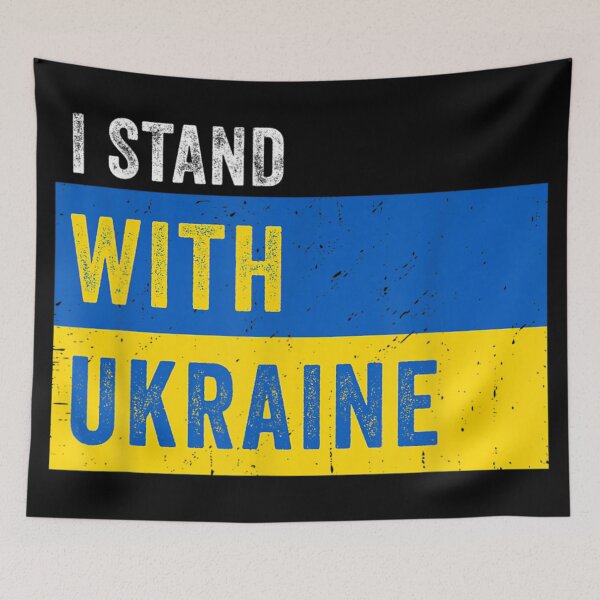 Item preview, I Stand With Ukraine  Stop Putin Stop War Support Ukraine designed and sold by LisaForHim.
