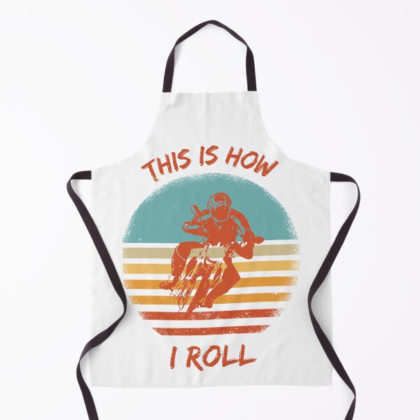 Item preview, This Is How I Roll Motorcycle Pun Grunge Retro Sunset designed and sold by LuckyKermit.