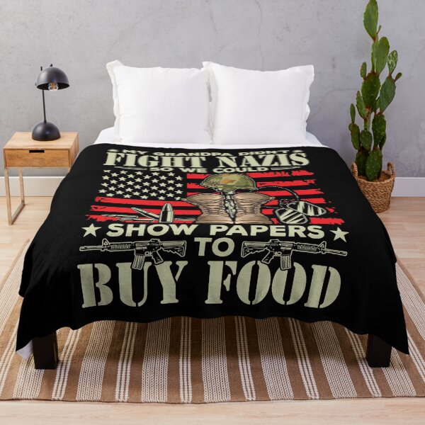 Item preview, My Grandpa Didn't Fight Nazis So We Could Show Papers To Buy Food Shirt, Punch Nazis Shirt, Antifa Shirt, Kick Nazis Shirt, Destroy Fascism designed and sold by aymob.