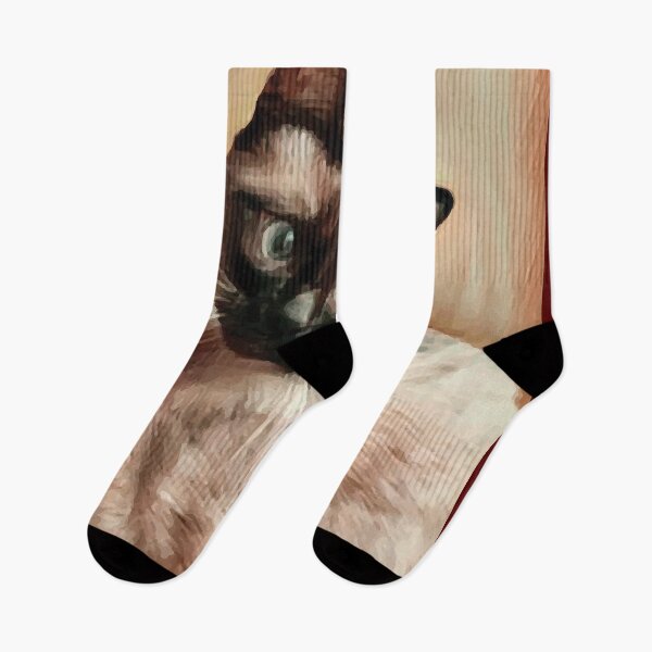Item preview, Cute Cat Art Board Prints, Cat Drawing designed and sold by facegm.