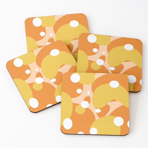 Item preview, simple orange abstract art pattern designed and sold by achintha prabash.