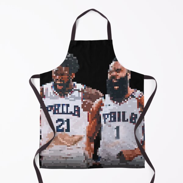 Item preview, Joel Embiid and James Harden of the Philadelphia 76ers Pixel Art designed and sold by Quadghouls.