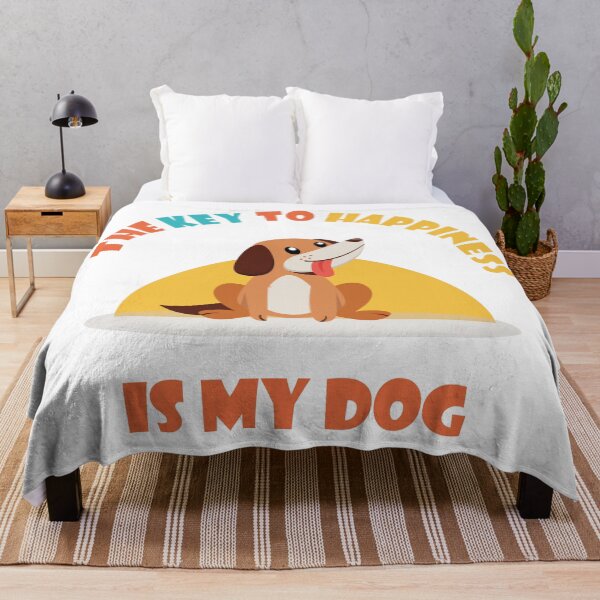 Item preview, the key to happiness is my dog , happy funny dogs quotes 2022 designed and sold by BEE-CREATIVO.