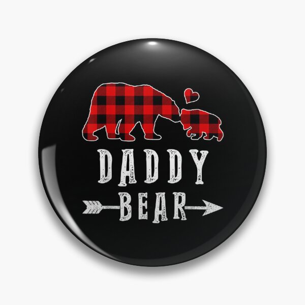 Item preview, Red Plaid Daddy Bear One Cub Matching Buffalo Pajama Xmas  designed and sold by 77tara.