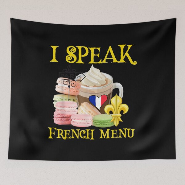 Item preview, I Speak French Menu Macaron Gift Ideas Macaron Cookie Gifts  designed and sold by 77tara.