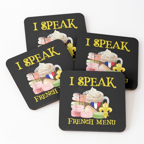 Item preview, I Speak French Menu Macaron Gift Ideas Macaron Cookie Gifts  designed and sold by 77tara.