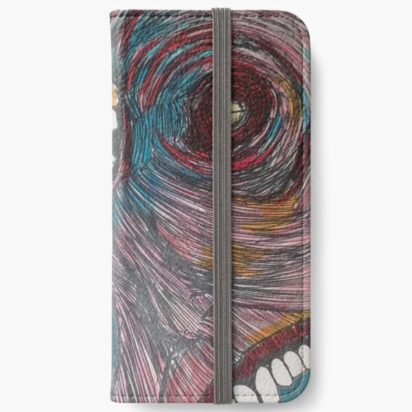Shut in lockdown (mental health illustration) iPhone Wallet